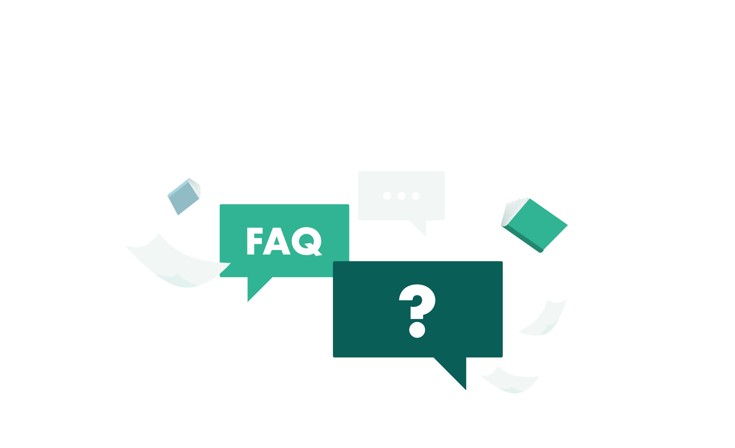 Illustration av FAQ-chatt